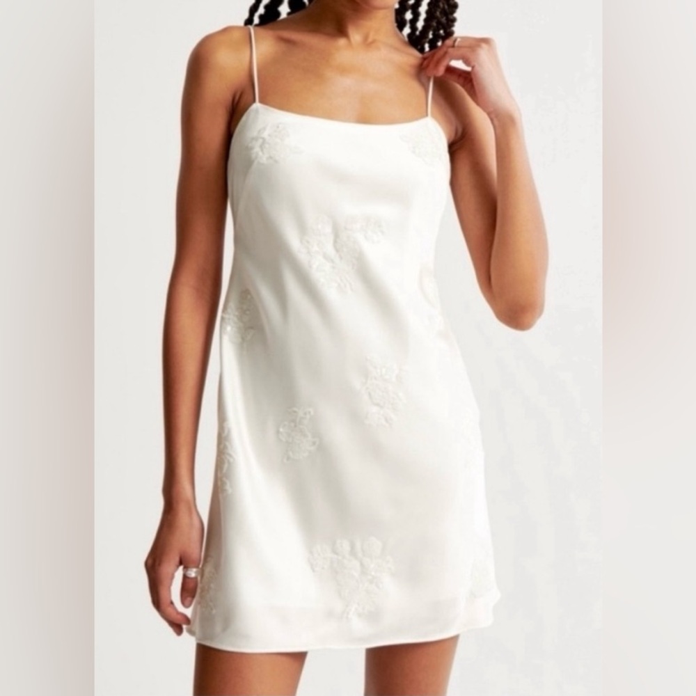 NWOT Abercrombie & Fitch Embellished Mini Slip Dress